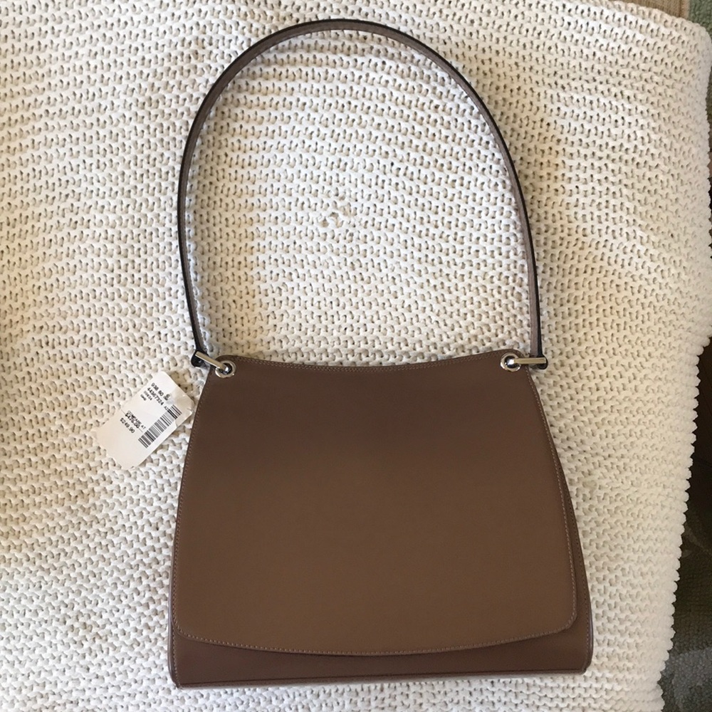 Vintage New w. Tags Bally Abrasivato Bag in Walnut